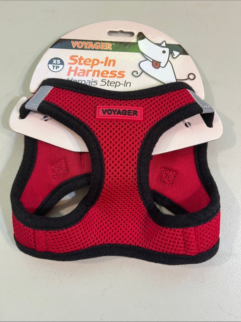 Voyager Red Breathable Step-In Dog Harness